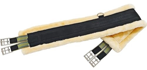 Cushangty -Fleece-Gurt, englischer Fleece-Gurt,Horse Cinch Edelstahl-Fleece-elastischer englischer Gurt | Strapazierfähiger, atmungsaktiver Sattelzubehör-Pferdegurt für