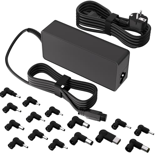 Apcstyle 90W 16Tips Chargeur Universel Compatible with Acer ASUS HP Lenovo Toshiba Dell BM Samsung Sony Fujitsu Gateway laptops ultrabooks and Chromebooks.