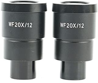 HEALBYBLE 1 Paar von Wf20x. Stereo-Mikroskop Weitwinkel-Okulare, weites Sichtfeld, hohe Augenpunkte 20-mal, Sichtfeld 12mm,Umfassende Kompatibilität