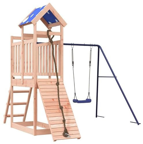 Torre da gioco in legno massello Douglasie – Robusto parco giochi per bambini | Durevole e naturale | Perfetto per giardino, cortile e esterno