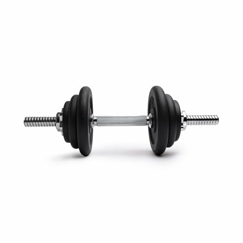 NORTHERN 20kg Cast Iron Spinlock Dumbbell Set, Adjustable for Strength Training, Weight Lifting, Hand Weights for Home Gym, Fitness