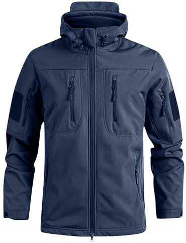 TOFOTL Chaqueta Esqui Hombre Agua Rain Coat Cazadora Invierno Gabardina Impermeable Snowboard Parka Chaqueta De Caza Puffer Jacket Per Nochevieja Ropa Caza Trench Hombre Azul XL