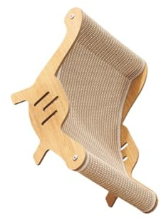 budiniao Rascador para Gatos, sillón para Gatos, cómodo y Suave Lugar de Descanso para y Gatitos de Interior, Silla Playa para Interior, Cachorros, Resistente sillón sisal, Marrón, 32x53x31cm