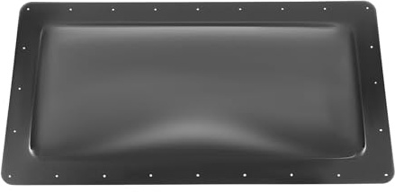 88 x 48 cm, repuesto para tragaluz para ventanas de techo, policarbonato, negro, campista, ducha, tragaluz grande, para la mayoría de caravanas, campistas, remolques de viaje