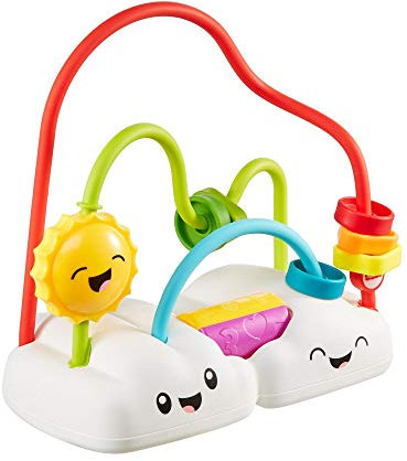 Fisher-Price FYL50 - Wölkchen Motorikschleife, Babyspielzeug und Motorikspielzeug ab 6 Monaten, Mehrfarbig