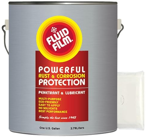 Fluid Film 1 Gallon Can Rust Inhibitor Rust Prevention Anti Corrosion Anti Rust Coating Undercoating Underbody Rust Proofing Corrosion Protection for Truck Snow Blower Car Tractor Bus