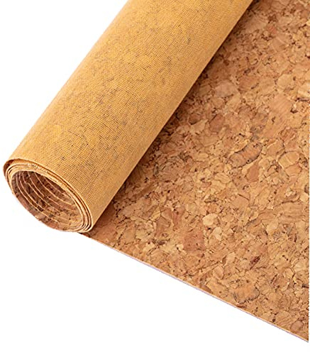 Naturlig Mjukt Kork Tyg Ekovänligt Faux Läder Tyg För Diy Hantverk, Skor, Klädsel, Väskor, Plånböcker, Telefonfall Täcker, örhängen(Color:135x91cm)