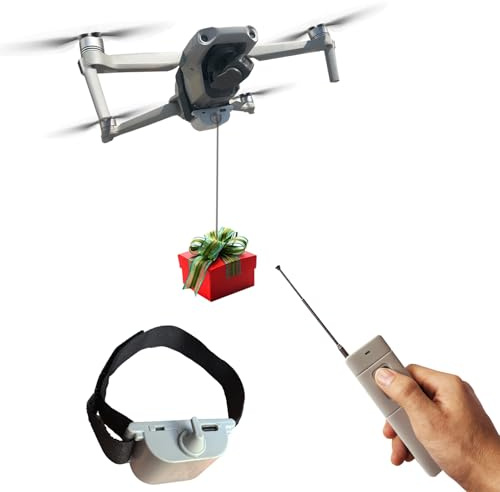 XTnueotr Sistema Universal de Liberación de Carga Aérea para Drones, Dispositivo de Transporte y Lanzamiento de Carga, para DJI Mini5 Pro/Mini4/Mini3/Mini2/Air3/Air2/Air2S/Mavic4/Mavic3/ Accesorios de