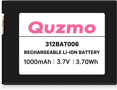 Akku für AVM Fritz!Fon C5, 1000mAh Li-Ionen Neuer Verbesserter Ersatzakku für AVM Fritz!Fon C5, C4, M2, Fritzfon Telefon 312BAT006, 312BAT016 (1 Stück)