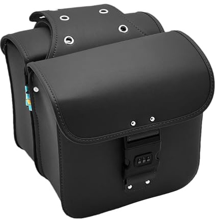 Generico Borsa da Sella per Moto Laterale con Serratura | Powersports Design Impermeabile Versatile