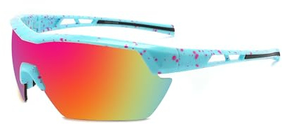 SINSPORT eyewear Gafas de Sol para Niño Niña y jóvenes, Gafas Ciclismo Running, Gafas de Sol Deportivas para Ciclismo para Niños y Niñas, 6-12 años