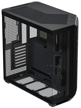 APNX V1 Mid-Tower ATX Dual Chamber ATX PC Case, Panoramic Glass Panels, 10 Fan Slots, 360mm Radiator Stand, Front Angle Suction 16cm x 2, GPU Stand