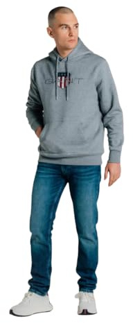 GANT herr Reg Archive Shield Hoodie Tröja med huva