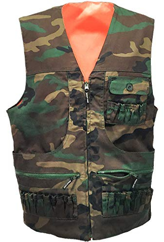 fratelliditalia.org Gilet sans manches vêtements chasse double face cartouche homme, Mimétique, XXL
