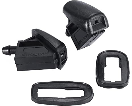 Ugello lavavetro per Ford Focus Mondeo C-max Fiesta KA Fusion OEM#BM5117666AB, Ugelli tergicristallo di ricambio per autoveicoli, sostituzione ugello lavavetro, kit getto spray, 2 pz