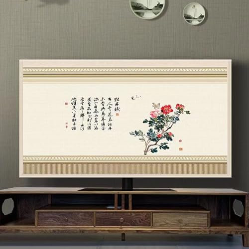 Tv-staubschutz, Fernseher Bildschirmschutz Abdeckung, Staubdichte TV-Abdeckungen, Computerabdeckungen Sonnencreme Kratzfest TV-Bildschirmabdeckung für Bügel- und wandmontierte TV-Geräte B,80-83in