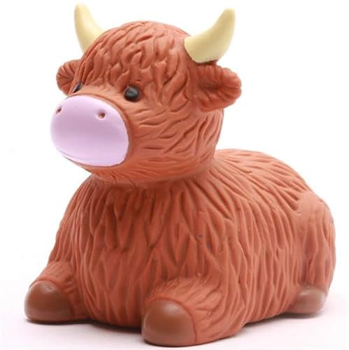 Duckshop I Patos de baño animales ingleses (animal de baño Highland Cow)