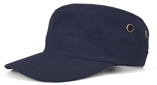 AHLPO Casquette militaire unisexe - Casquette de baseball réglable pour homme et femme, bleu marine, taille unique