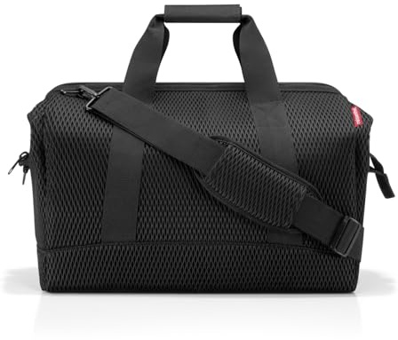 reisenthel Allrounder L mesh Black – Vielfältige Doktortasche zum Reisen, für die Arbeit oder Freizeit – Mit funktional-stylischem Design