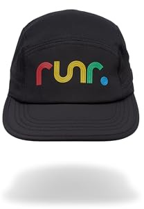 RUNR 80's Technical Running Hat Black