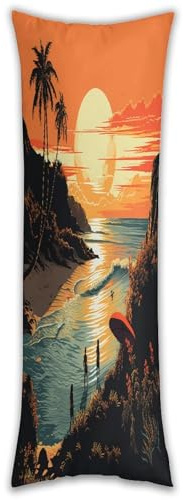 Original Poster for Endless Summer Body Pillowcase Breathable Polyester Pillow Cover Full Long Pillow Case with Hidden Zipper Closure Soft Body Pillowcases for Bedroom Guest Room
