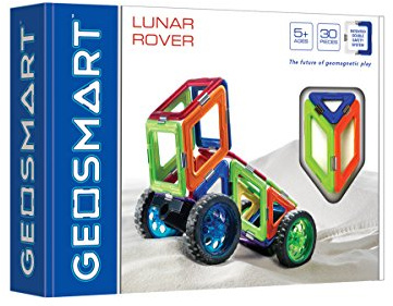 GeoSmart - Lunar Rover, Magnetic Construction Set, 30 Pieces, 5+ Years