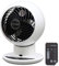 Iris Ohyama Woozoo Table Fan, 30㎡, Desk Fan, White, 5 Speeds, Remote Control, Silent, Quiet, Multidirection Oscillation, For Bedroom, Living Room, Air Circulator, Small, Cooling, Powerful, PCF-SC15T