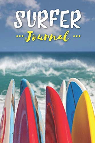 Surfer Journal: Surfboard Cover Design - Log Book to Record Surfing Achievements and Experiences