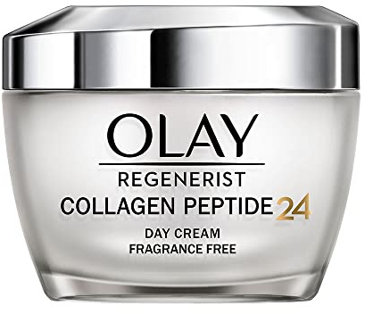 Olay Collagen Peptide Crema de Día Hidratante Facial, Con Niacinamida y Vitamina E. Cuidado Well-aging de la Piel: Fortalece, Restaura, Hidrata, 50ml