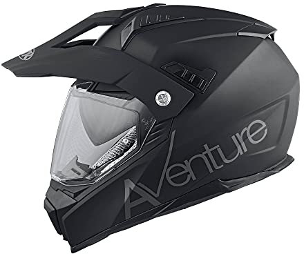 MTR SX-1 Evo Integral- & Crosshelm, ECE 22.06 Geprüfter Motorradhelm, Getönte Sonnenblende Integriert, Crosshelm mit Visier, Motorrad Helm mit Belüftung, Inklusive Wind- & Atemabweiser, S