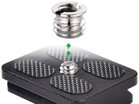 Hemobllo 20pcs adattatore vite per fotocamera vite dado di conversione vite adattatore montaggio per treppiede e piastra a sgancio rapido della fotocamera