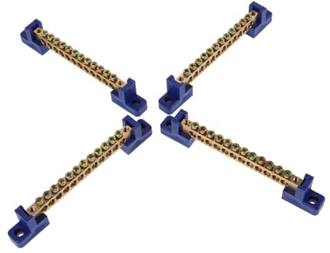 ETHZZLE 4 Piezas Bloques De Terminales De Cobre Barra De Bus De Terminales Para Uso Marítimo Para Automóviles Para Conexión