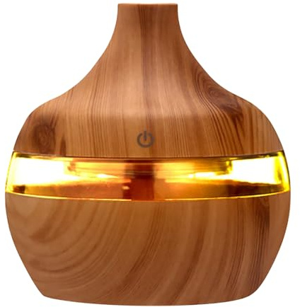 Diffuseur D'huiles Essentielles - Humidificateur d'air | Machine D'aromathérapie | Diffuseur D'humidificateur | Vaporisateur Ambiant | Humidificateur d'air À Grain De Bois | Purificateur D'huile