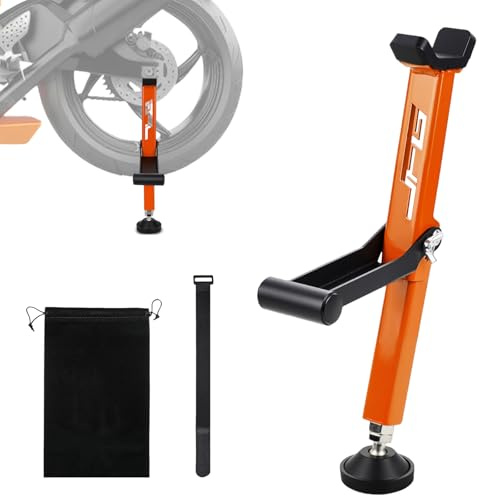 Caballete moto rueda trasera plegable universal Dirt Street Bike Naranja