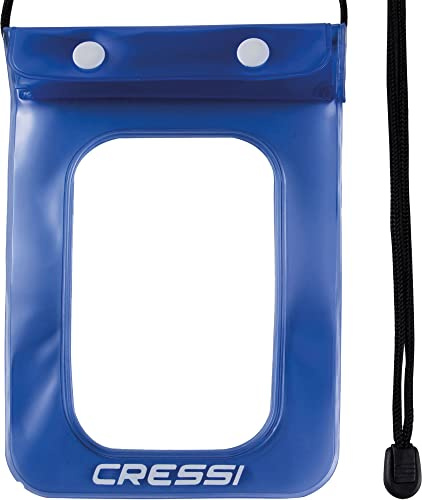 Cressi Waterproof, Custodia Impermeabile per Cellulari/Smartphone Unisex Adulto, Confezione 1X Blu, Taglia Unica