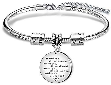 bifriend Inspiration Bracelet Gift,Adjustable Silver Pendant Snake Bracelet For Women Lady Girl Gift