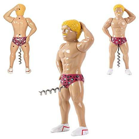 I-TOTAL ® - Apribottiglie in Plastica Divertente/Apribottiglie Funny, Perfetto per Un Regalo Stravagante (MAN BLONDE)