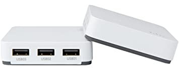 LOYALTY-SECU USB 2.0 Network WiFi Print Server for Multiple USB Printers White