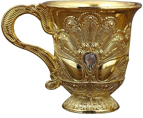 BESTonZON Gobelet à Vin Pour Maison Design Vintage Décoration De Table Tasse à Vin Délicate Avec Gravure De Fleur Multifonctions Pour Cocktails