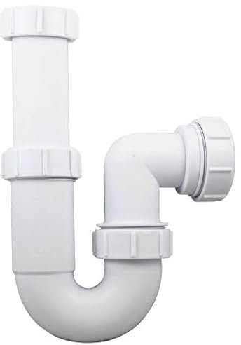 Universal Telescopic Adjustable Swivel P Trap - 32mm (1.1/4) Sink Waste Trap