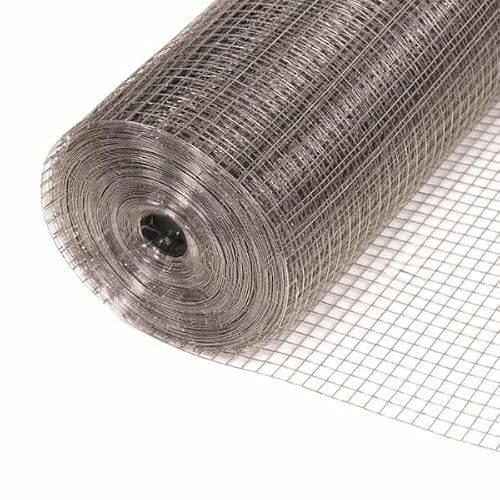 Garden Mile Galvanised Square Wire Mesh 4m x 0.9m – 13mm 19G Heavy Duty Steel Garden Fencing Netting for Rabbit Runs, Plant Protection, Aviary & DIY Use