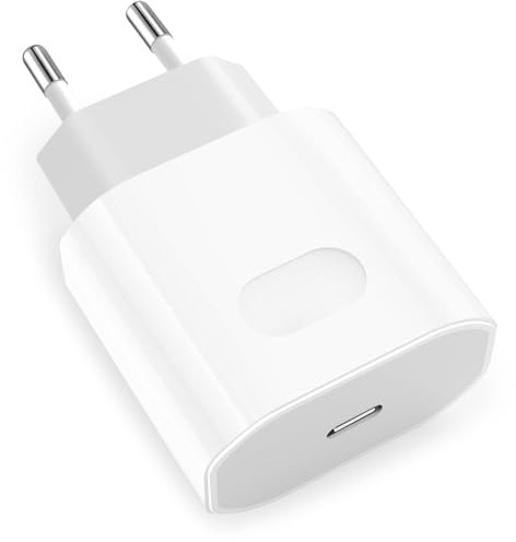 Chargeur Rapide pour iPhone 14/14 Pro/14 Pro Max/14 Plus/13/13 Pro/12/12 Pro/11/SE/XS/XR/X, 2 Port 20W USB C Prise Secteur Type C Adaptateur Bloc Embout et 2M Câble