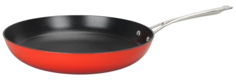 LAGUIOLE, Sartén Ligera de Hierro Fundido 28x5,5 cm Rojo - Excelente Retención del Calor, Antiadherente Duradera, Todas las Fuentes de Calor, Inducción, 100% Hierro Fundido, 2,5 L, Rojo