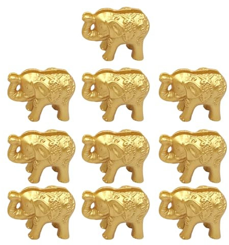 LIUZIKUN Portatarjetas de Lugar, Elegantes portatarjetas de Lugar para Fiestas, prácticos portatarjetas de Resina Dorada para Mostrar el número de Mesa en Celebraciones