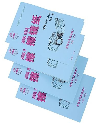 Sewroro Professional Lens Cleaning Paper and Microscope Cleaning Tissue 10x15cm 400 Sheets Dust-free for Camera Lenses and Optical Devices Suitable for Science Labs and Photography
