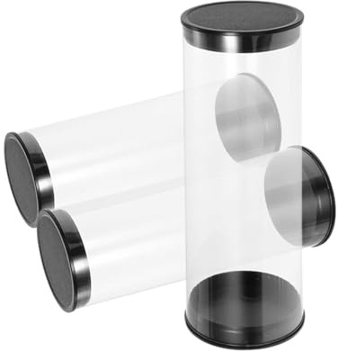 LABRIMP 3pcs Portable Golf Ball Display Tube Plastic Case 4.5x13.5cm Golf Ball Storage Box for Golfers Travel and Collection