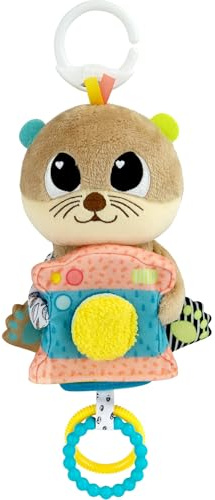 LAMAZE Arty Says Cheese - Clip and Go barnvagnsleksaker - sensoriska leksaker för spädbarn - tidigt lärande babyleksaker 0-6 månader och uppåt - expertdesignade leksaker för nyfödda - babyshower gåvor