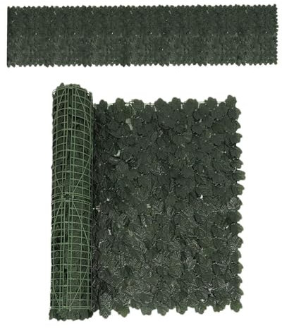 Pantalla de privacidad de vegetación sintética, pared de vid resistente al sol para paisajismo y jardines, valla de celosía expandible con hojas de hiedra artificial, bajo mantenimiento para el hogar,