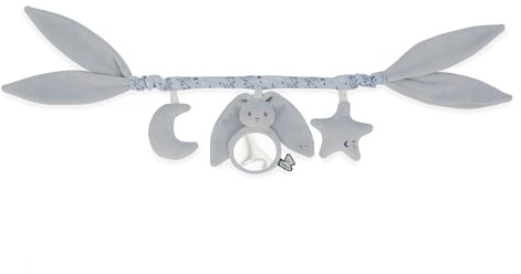 Kaloo - Baby Activity Chain - Ideal for Stroller, Bed, Cozy - Length 40cm - Lapinoo Activity Arch for Baby with Rattle - Blue Color - From Birth - K218021