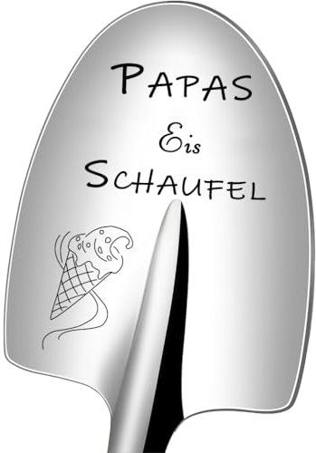 Edelstahl Löffel mit Gravur für Papa, Eislöffel Geburtstags Geschenk für Papa, Eislöffel Dessert Löffel Personalisiertes, Vatertag Geschenk